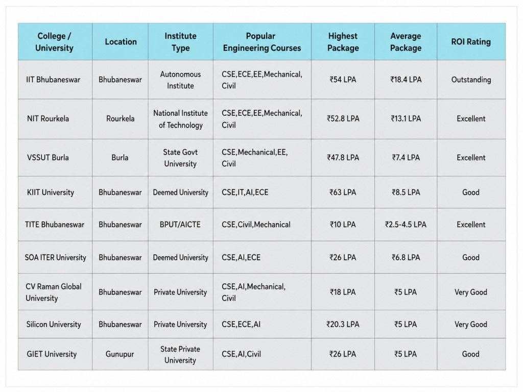 College Data Table