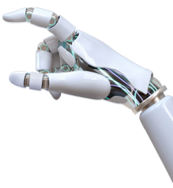 Robotic hand illustration